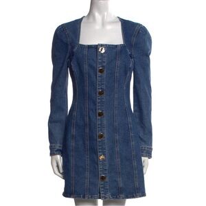 House of Harlow Denim Long Sleeve Dress